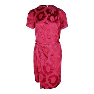 Isabel Marant Servane Mini Wrap Dress in Red Viscose